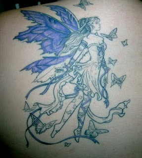 Blue Winged Fairy Tattoo Gallery