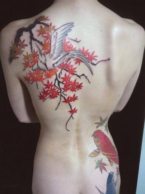 From this he incorporates the traditional Japanese elements