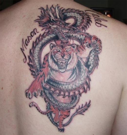 Oriental Dragon Tattoo.