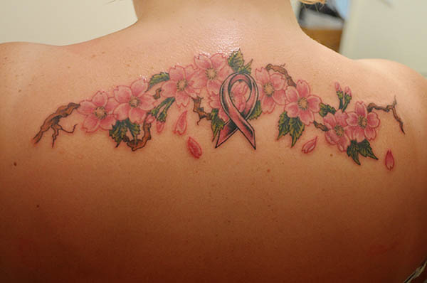 The pink ribbon tattoo designs community has also found a cause