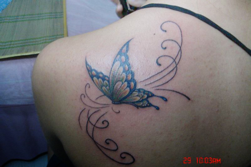 nice tattoo designs: Free art butterfly fairy tattoo designs girls | butterfly tattoo designs
