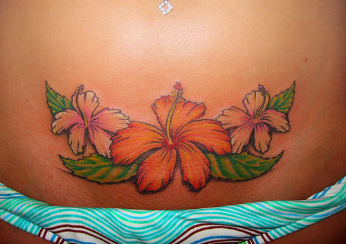 Hawaiian Flower Tattoo Designs - wide 5