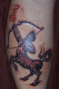 sagittarius tattoos design on the hand and foot (sagittarius tattoos on the foot)