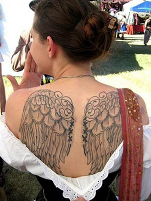 beautiful wing tattoos