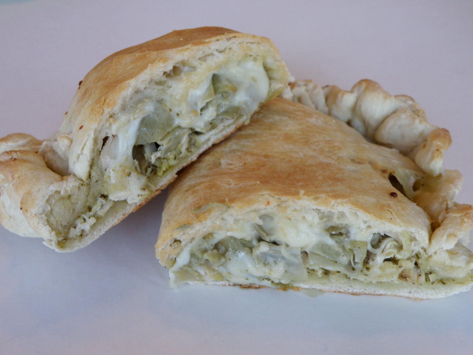 Taste Every Season Chicken Artichoke Pesto Calzones