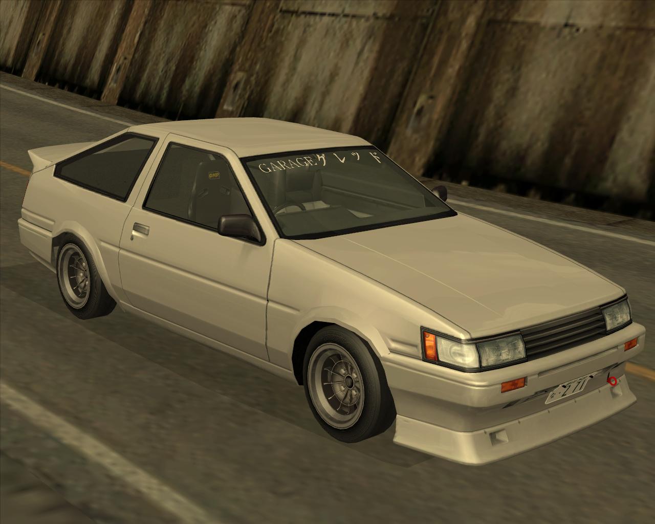 gred toyota ae86 levin tuned