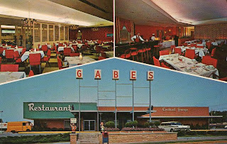 gabe owensboro restaurant postcard ky kentucky obscured postmark giving writing each description card