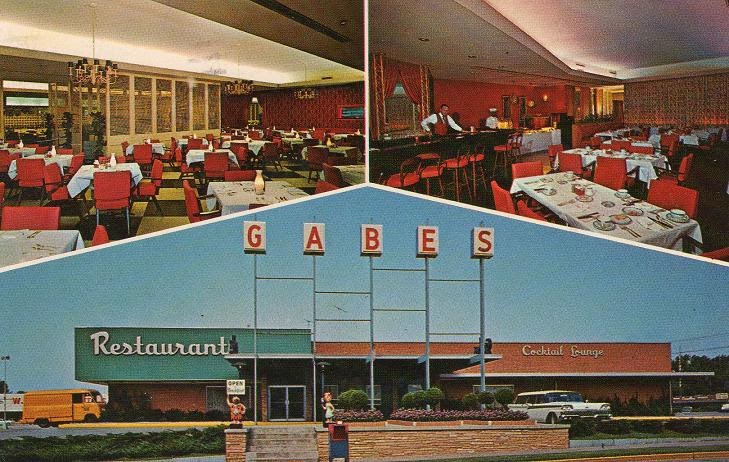 Kentucky Travels: Postcard: Gabe's Restaurant, Owensboro, KY.