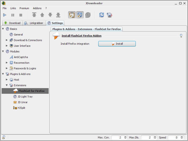 [Ubuntu] Integrasi JDownloader dengan Firefox
