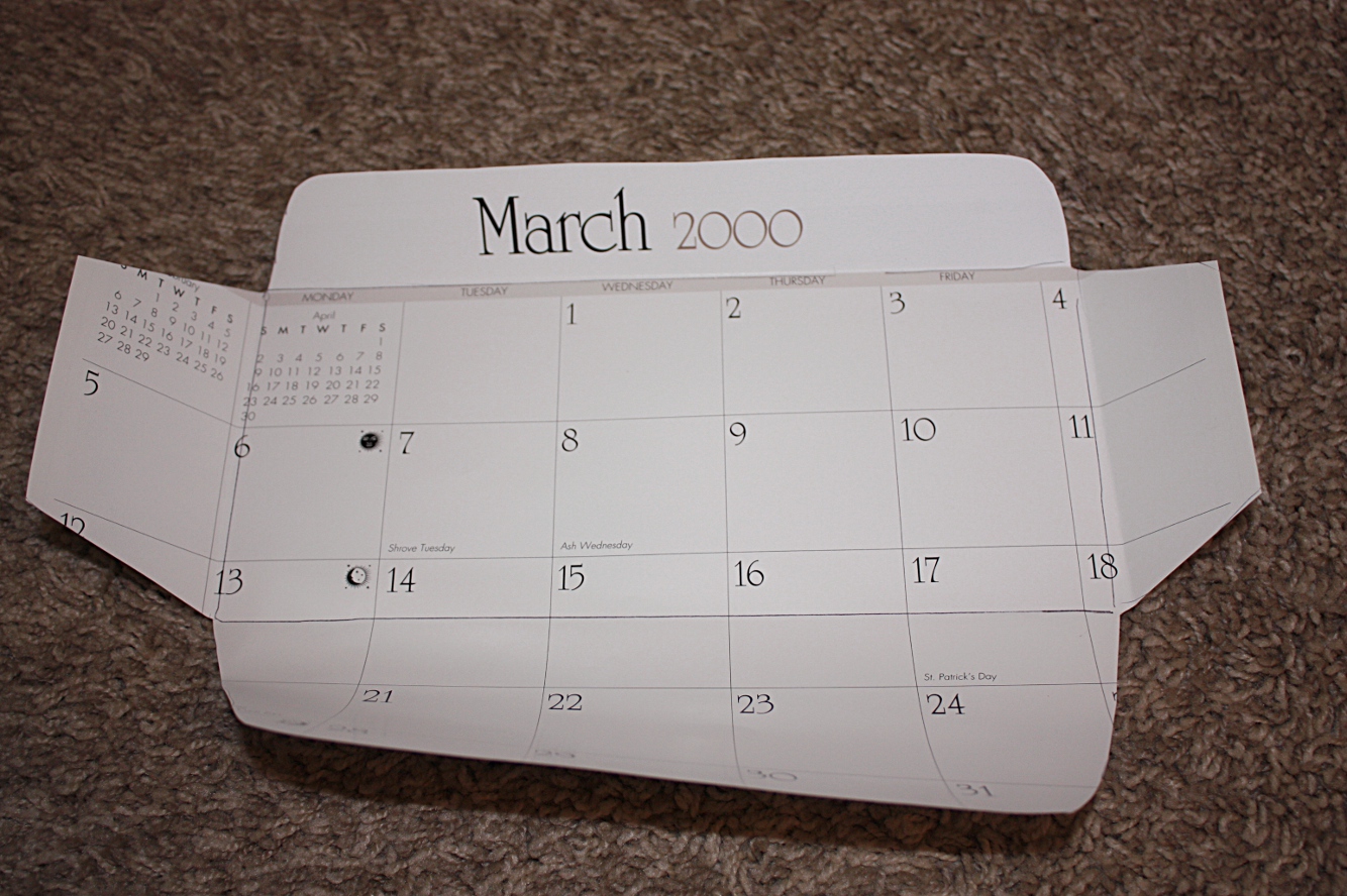 Everyday Art Calendar Envelopes Tutorial