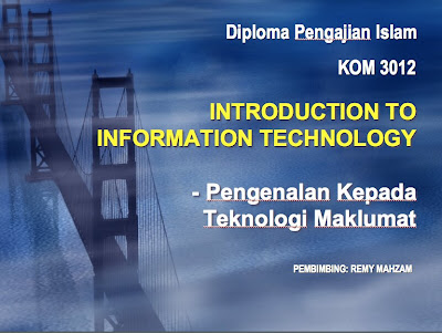 Diploma pengajian islam dengan teknologi maklumat