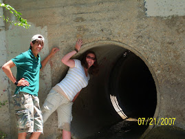 Jacque and Ben at the tunnel at the park