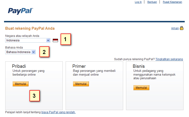 Membuat Paypal Account | jelajah cara membuat account paypal Membuat Paypal Account | jelajah cara membuat account paypal