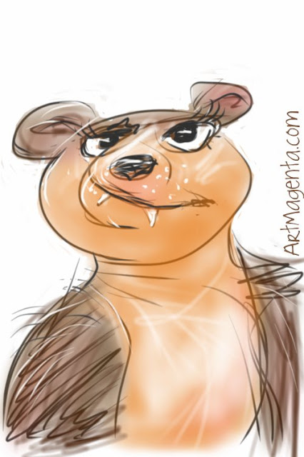 Cartoon bear by Artmagenta