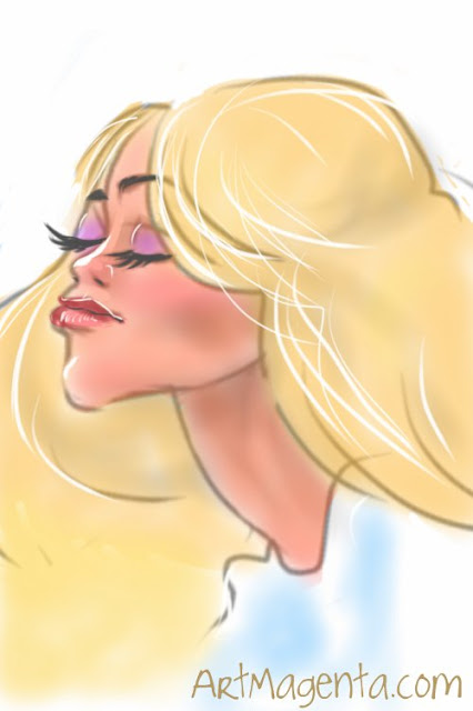 The mayor's wife is a sketch by illustrator Artmagenta