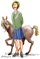 Lap horse is a cartoon by Artmagenta