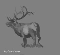 Reindeer is a sketch by Artmagenta