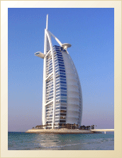 The Burj al-Arab hotel has become an architectural icon of Dubai