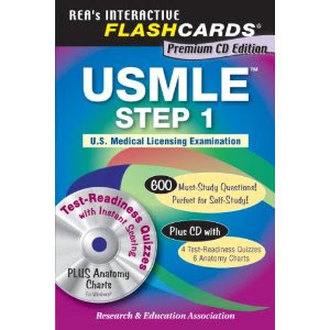 USMLE Step 1 Premium Edition (REA) (Flash Card Books) and CD Program Usmle+step+1