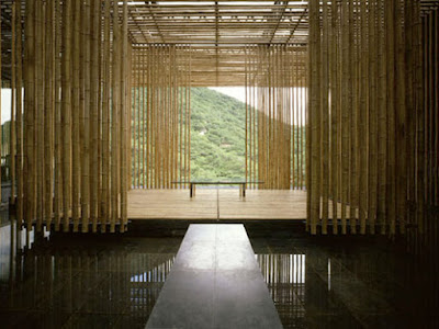 Bamboo Wall interior Design Living Room