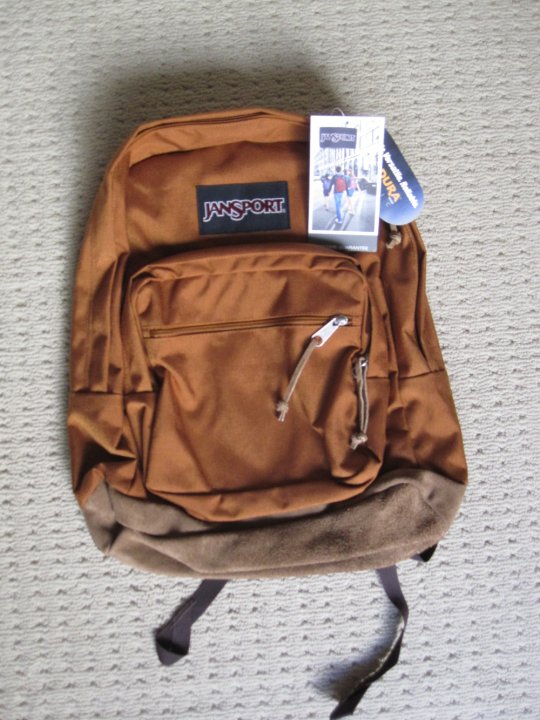 copper brown jansport backpack
