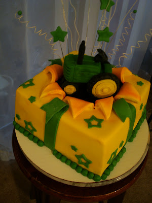 John Deere Birthday Cakes on Tractor Was Made Out Of Candy Clay  Chocolate Cake With Chocolate