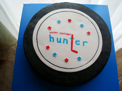 hockey puck cake