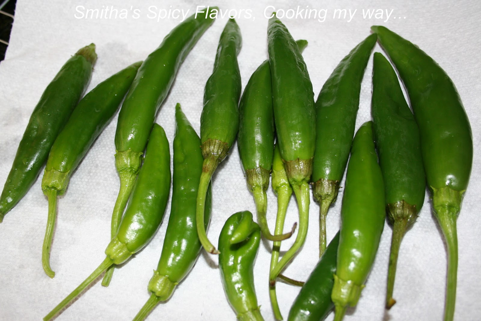 Spicy Green pepper / chilly stir fry....yet not spicy enough!! Smitha
