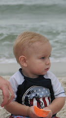 Grant's first trip to the beach