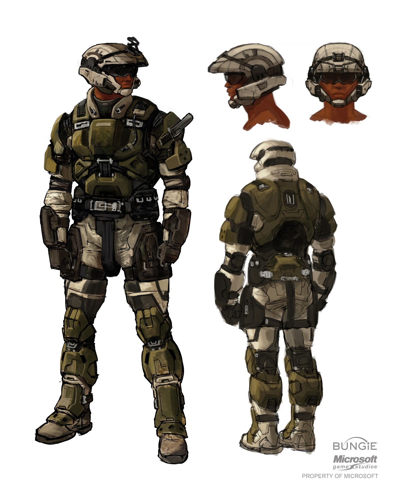 Space Ship Guru Marine concept and Master Chief promotional art