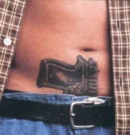 Gun Tattoos in 