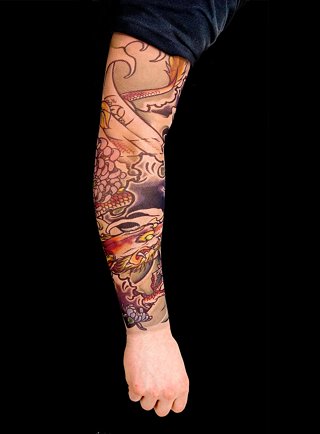 sleeve tattoo ideas for men. Among the floral designs in sleeve tattoo styles preferred by men and women