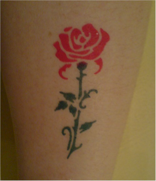 small flower tattoos. Small Rose Feminine Tattoos