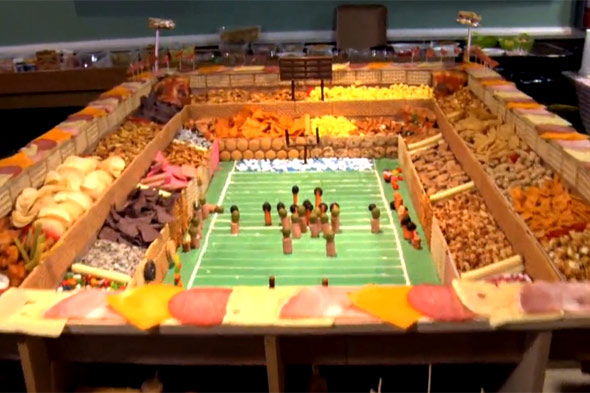 30 Awesome Sports Stadiums Made of Food Fantasy Football
