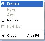 System menu