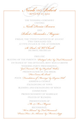 Wedding Programs Made Simple Lepenn Designs Fabulous Paper Blog