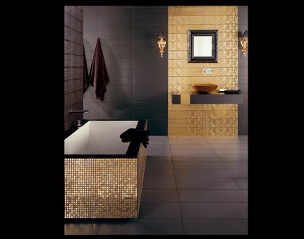 Colores para Decorar: Baños Dorados, un lujazo
