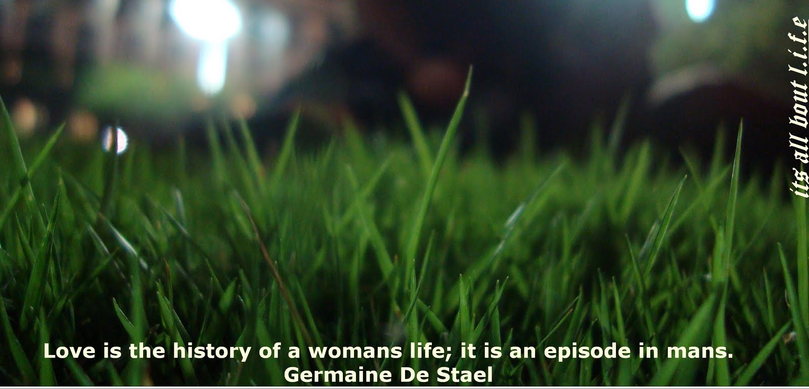 its all bout life