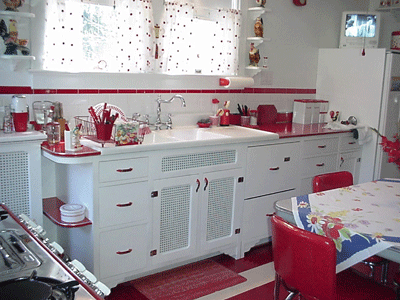 Kitchen Cabinets Antonio on Kitchen Picture Retro Kitchen Design Photos