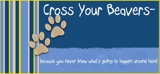 CROSS YOUR    BEAVERS - because you never know what will happen around here!