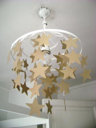 RINCON DE LOS SUEÑOS: Lámpara 3 pisos para cielo - mariposas, círculos