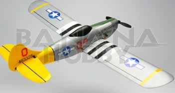 silver p51d mustang planes side
