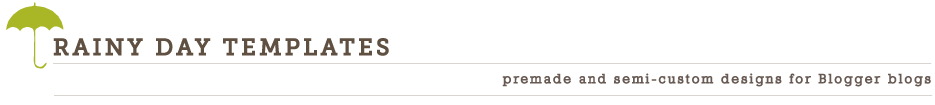 Rainy Day Templates - Fresh, Simple Style For Blogger