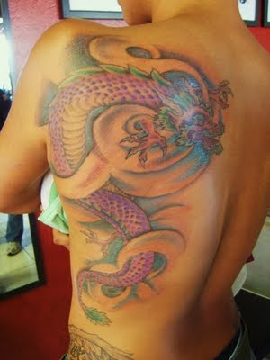 japanese dragon tattoo women. Japanese Dragon Tattoo on Back