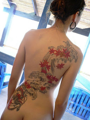 So, the female tattoos are smaller and beautiful.