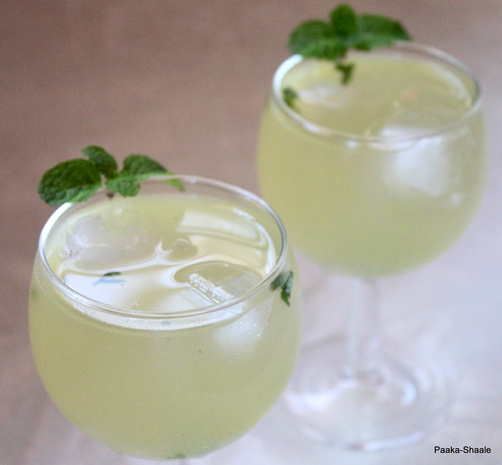 PaakaShaale Honey and mint lime juice
