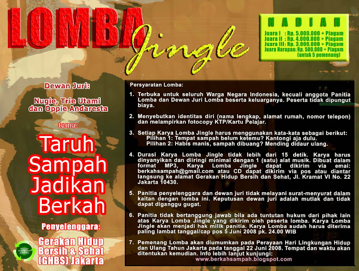 Lomba Membuat Jingle "Taruh Sampah Jadikan Berkah"