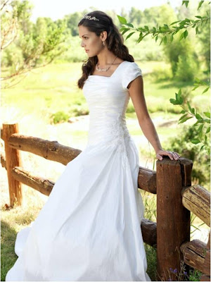 lds wedding dress