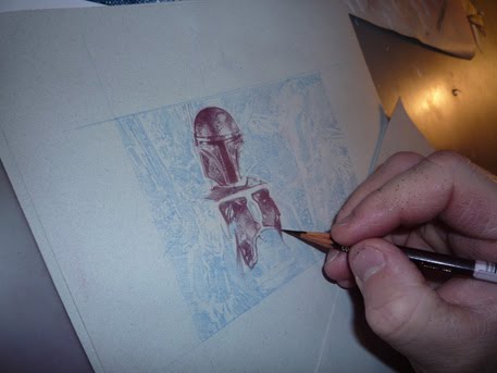 Return to homepage Boba Fett Sketch Card by Jeff Lafferty