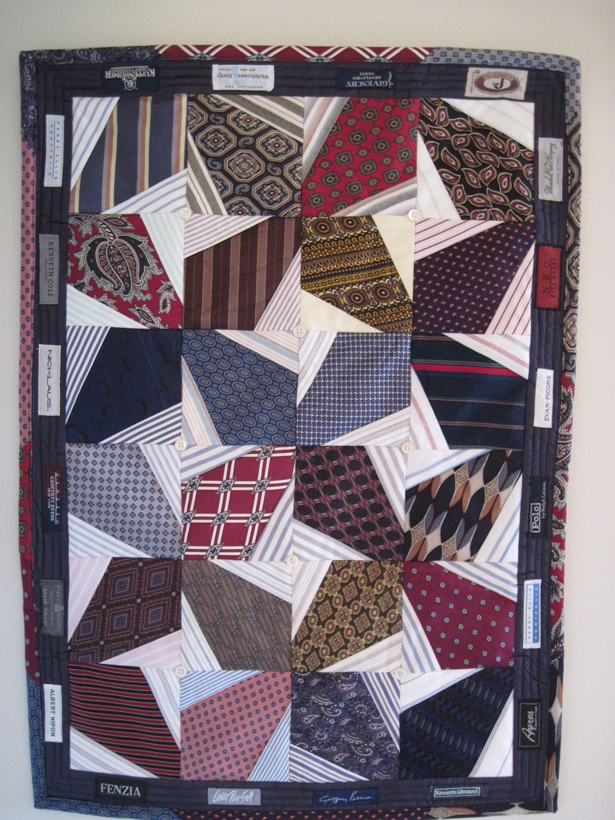 Threads Through Time: INTERNATIONAL QUILT SHOW CHICAGO; TIE QUILT; SANTAS